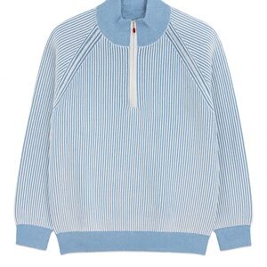 Kiton Blue Striped Men's Sweater